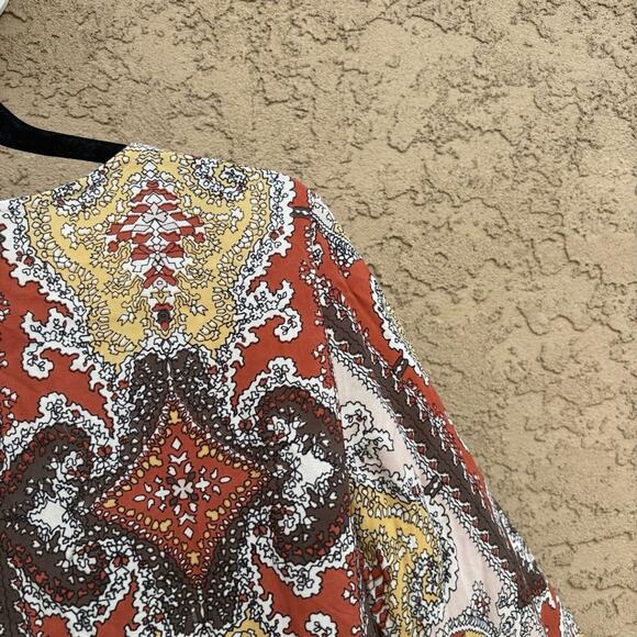 Cleobella bohemian long sleeved wrap blouse tunic, women's medium - Picture 7 of 7